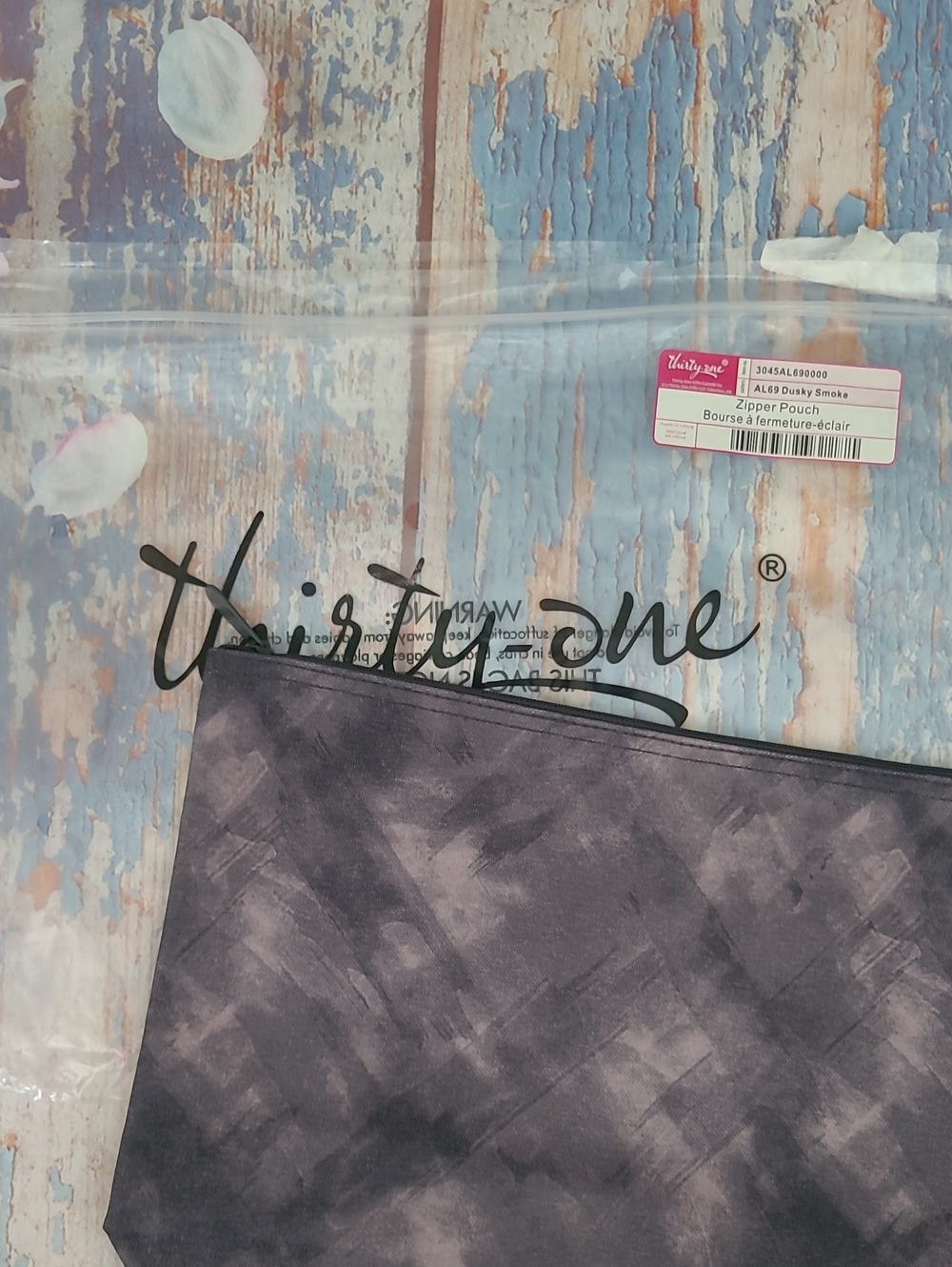 thirty one Zipper Pouch Dusky Smoke New‎